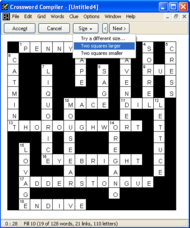 Crossword Compiler screenshot